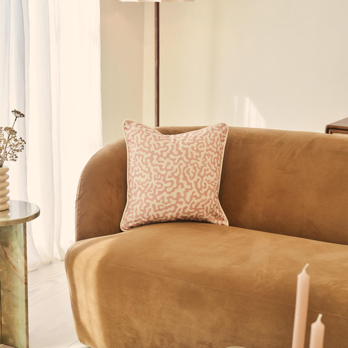 Pakko - Rose Printed Fabric Cushion