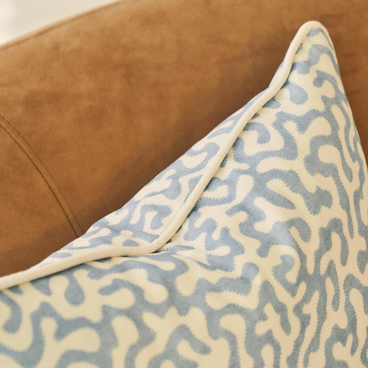 Pakko - Blue Printed Fabric Cushion