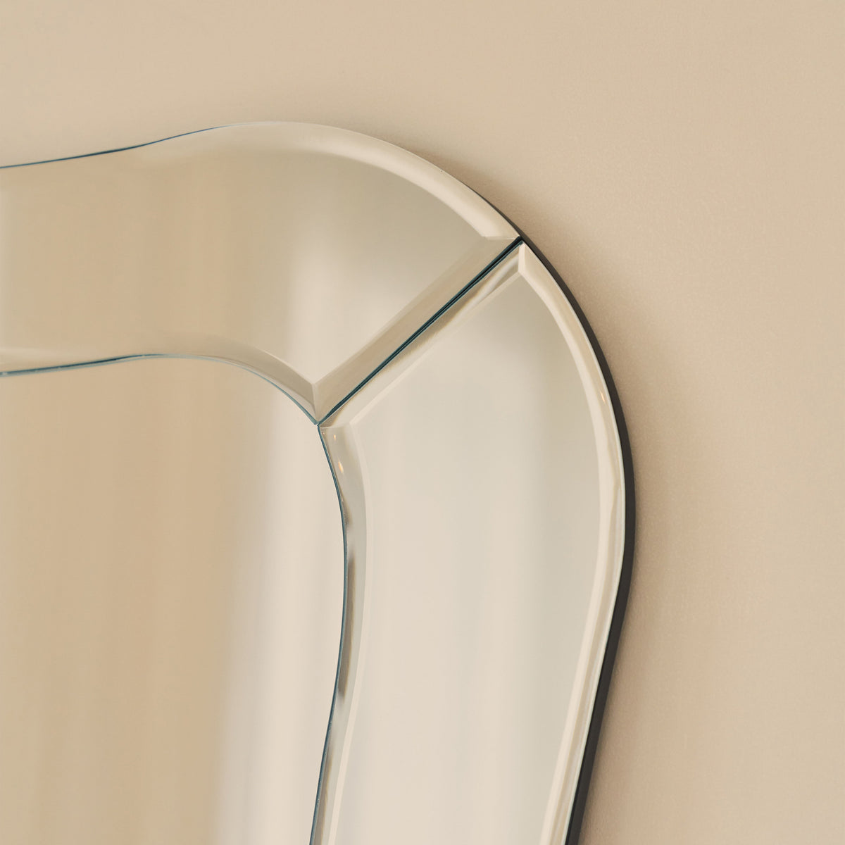 Florence - Bevelled Edge Art Deco Overmantle Mirror 90cm x 70cm