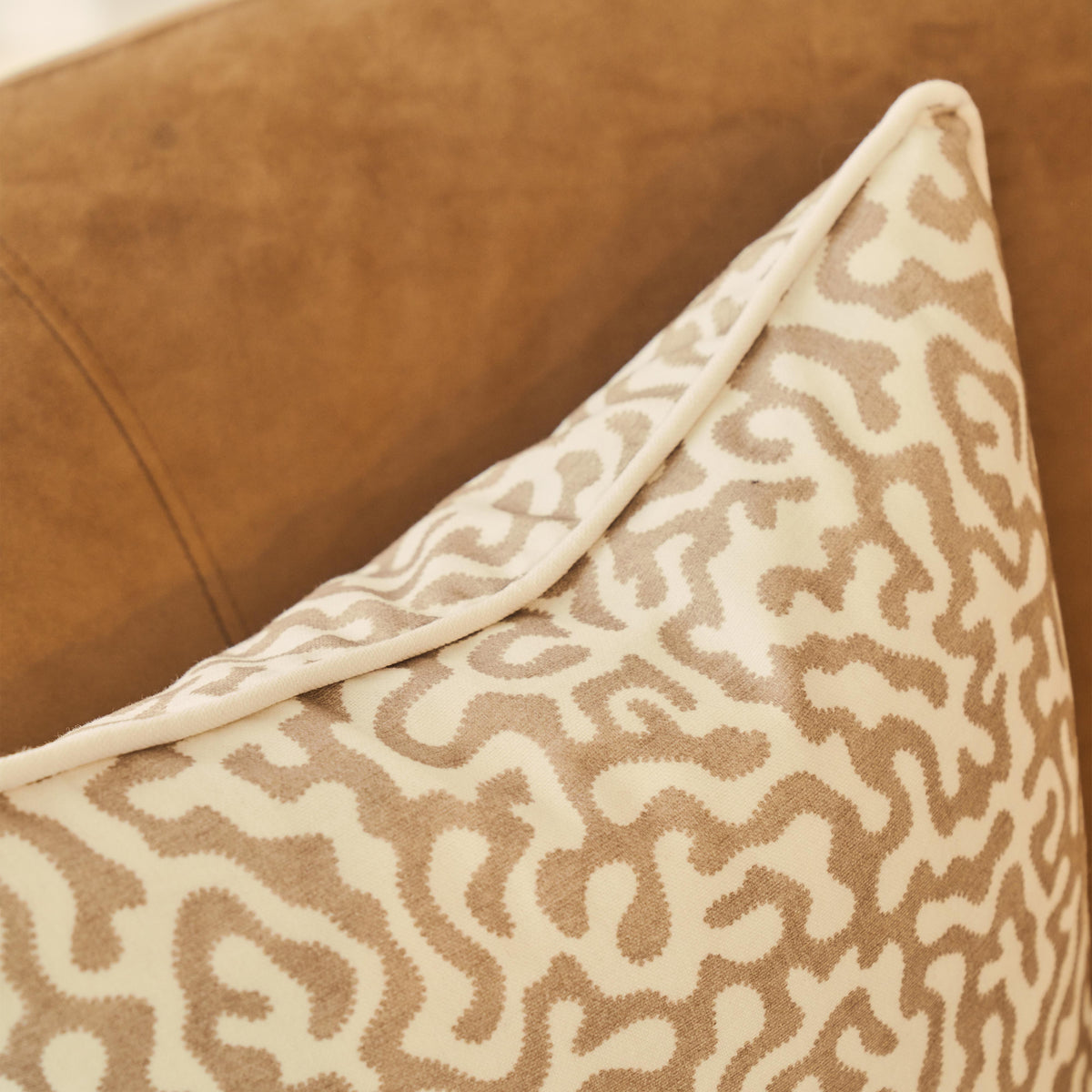 Pakko - Sesame Printed Fabric Cushion