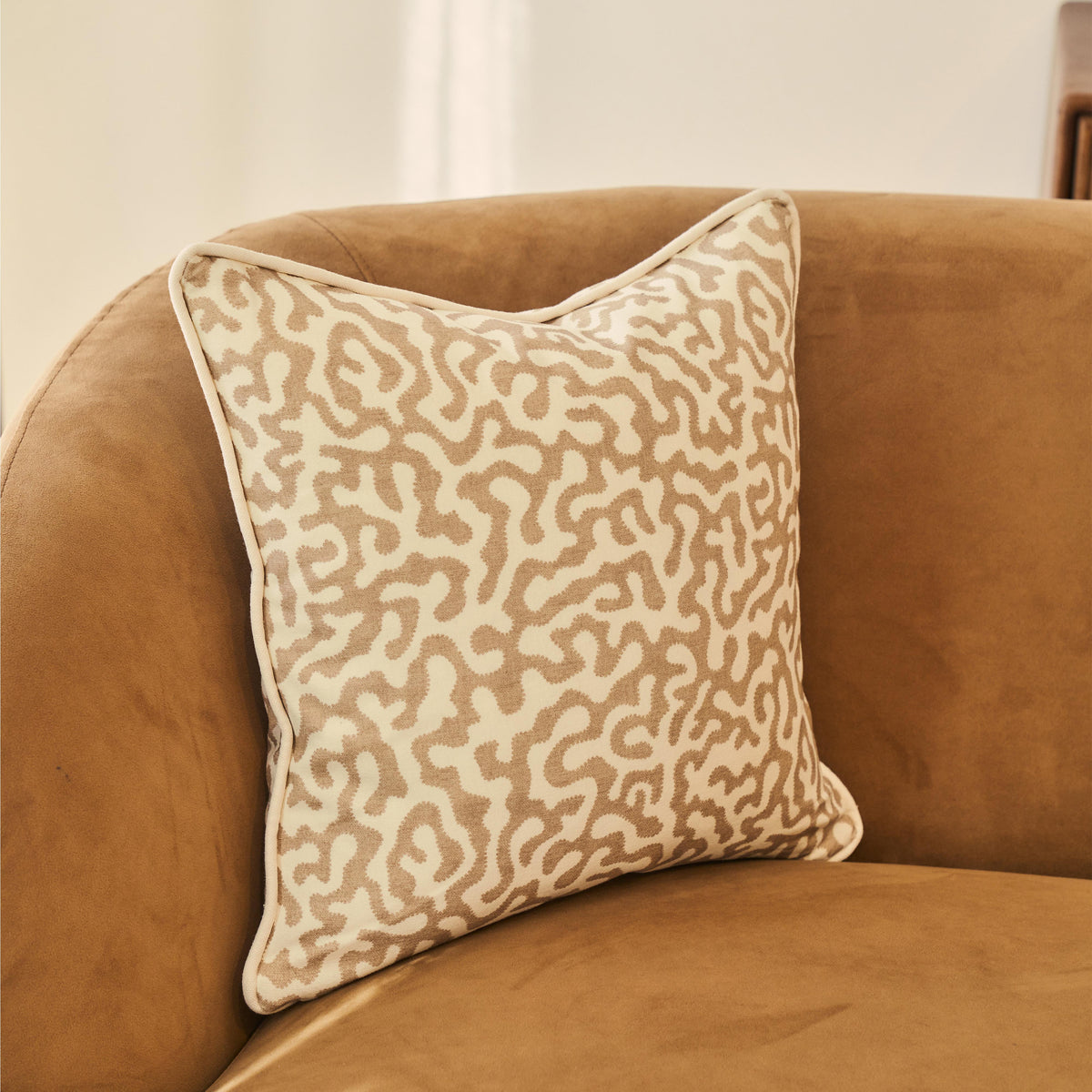 Pakko - Sesame Printed Fabric Cushion