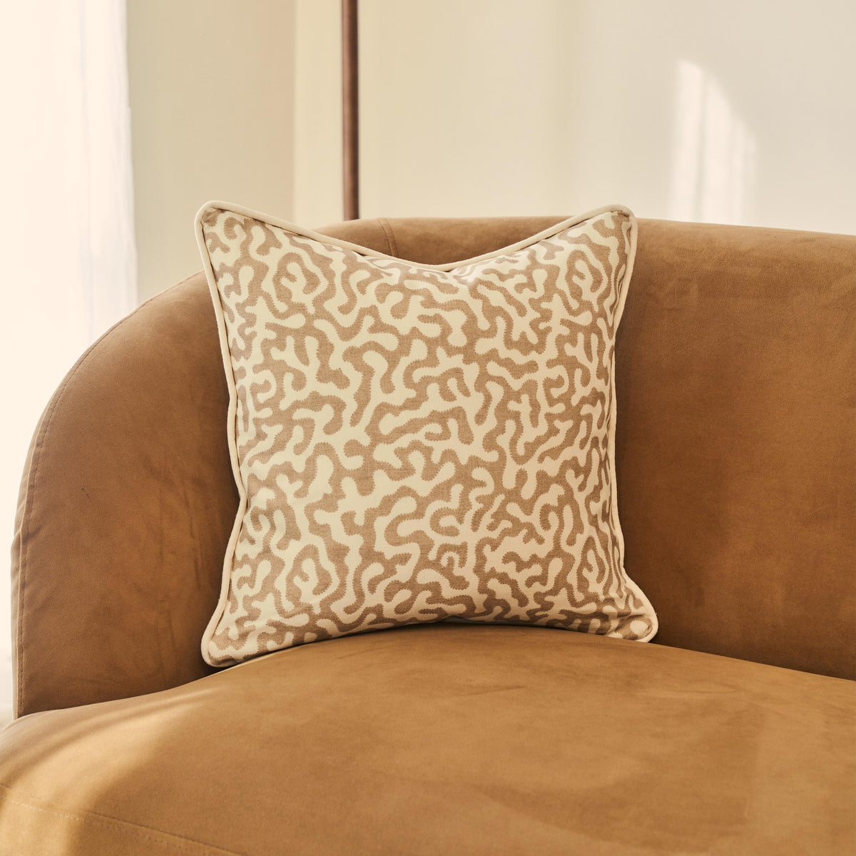Pakko - Sesame Printed Fabric Cushion