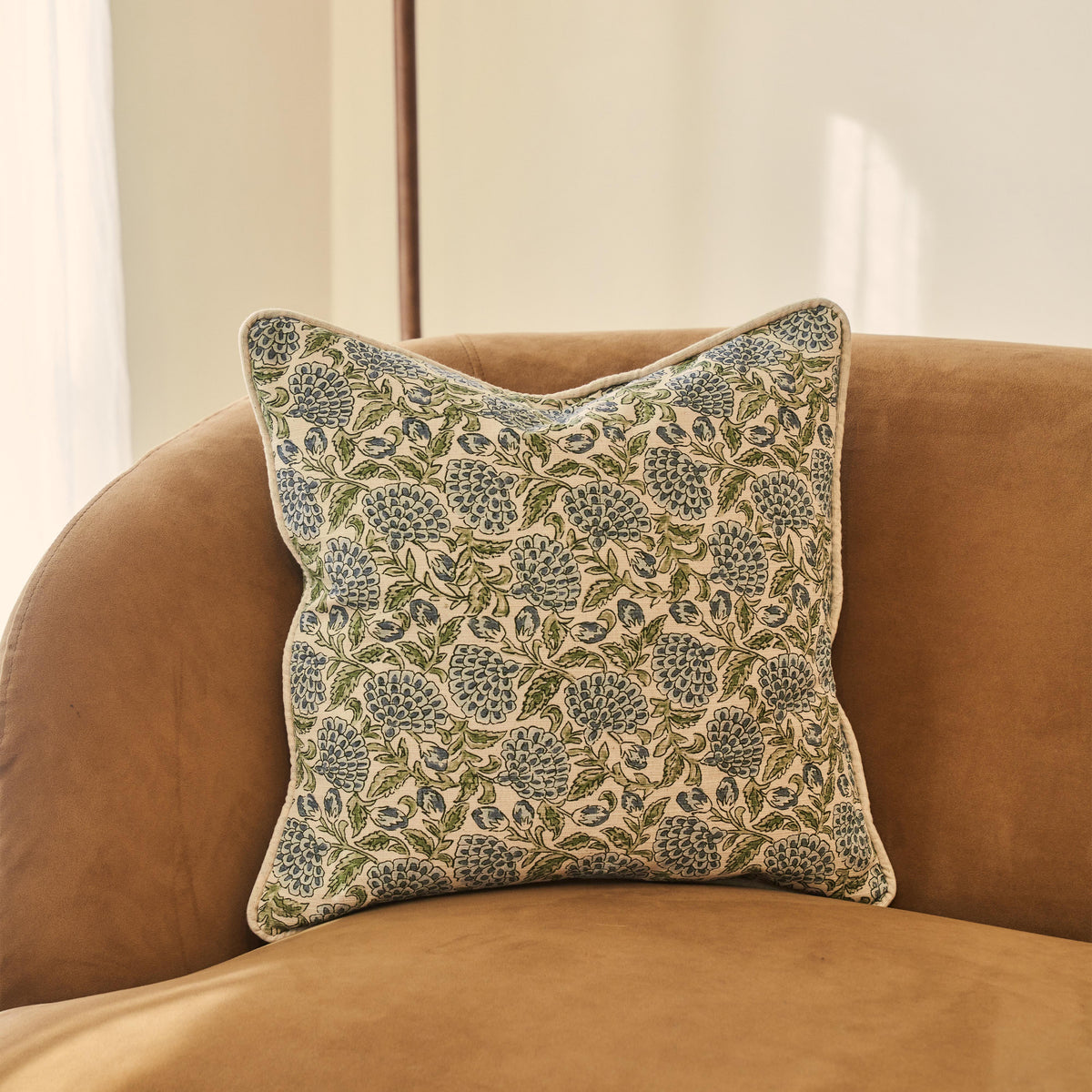 Erisha - Indigo Printed Fabric Cushion