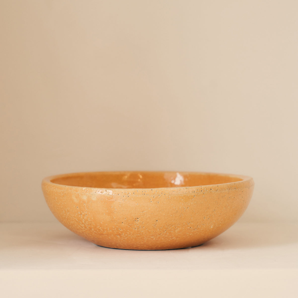 Portera - Ochre Gloss Ceramic Decorative Bowl