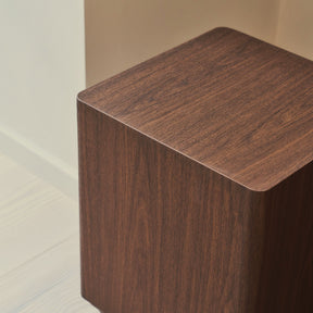 Luciana - Dark Wood Rectangular Side Table
