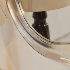 Riva - Brushed Chrome Pond Shaped Irregular Mirror 90cm x 85cm