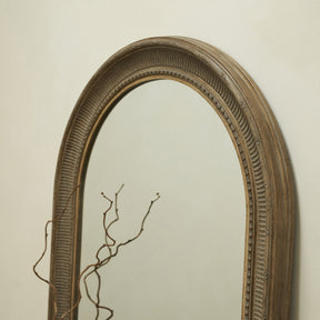 Antoine - Full Length Large Washed Wood Arched Mirror 180cm x 80cm