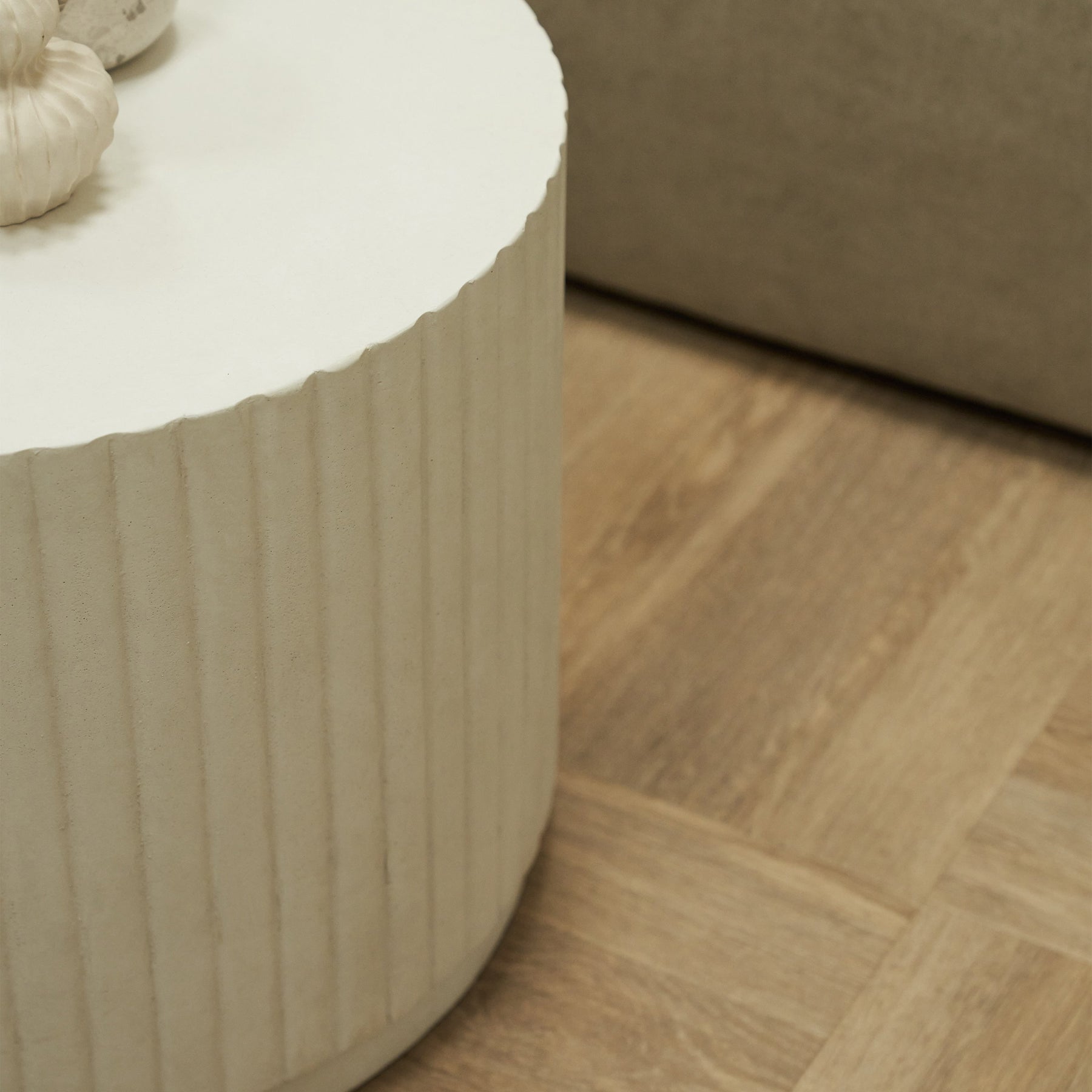 Massimo - Minimal Concrete Ribbed Coffee Table