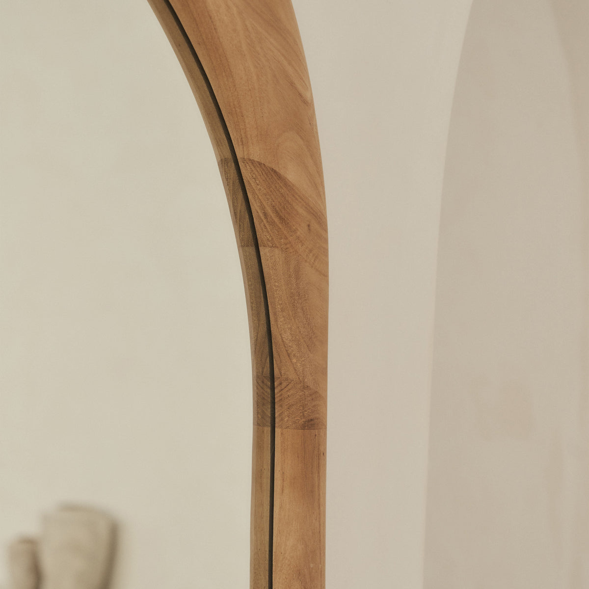 Lingotto - Extra Large Full Length Light Wood Arched Mirror 190cm x 90cm