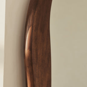 Arcurva - Extra Large Full Length Dark Wood Irregular Mirror 190cm x 110cm