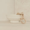 Toledo - Large White Textured Terracotta Bowl