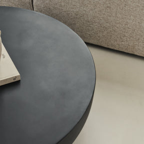 Enzo - Large Minimal Onyx Round Coffee Table