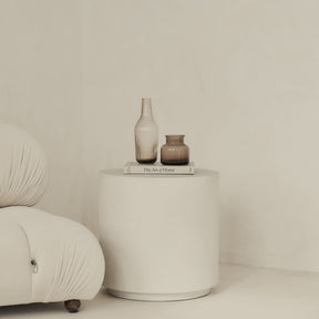 Angelo - Minimal Concrete Round Side Table