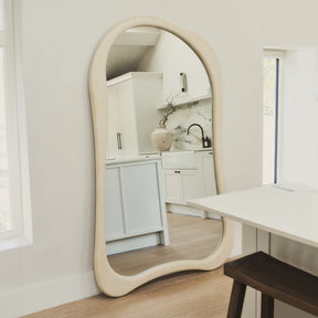 Arcurva - Extra Large Full Length Concrete Irregular Mirror 190cm x 110cm