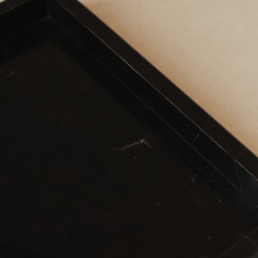 Travara - Black Marble Square Decorative Tray