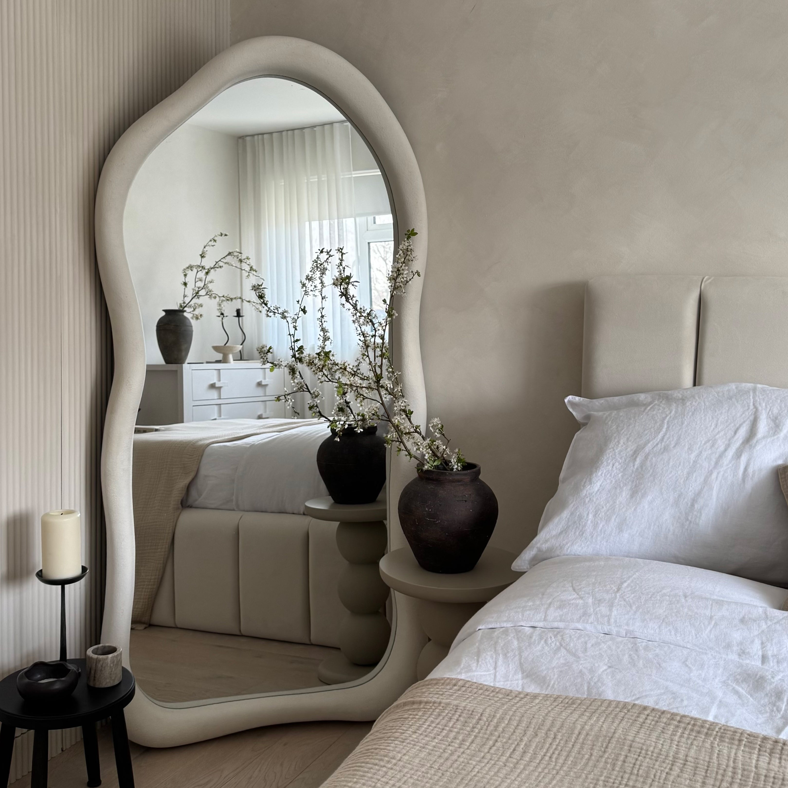 Wabi-Sabi - Large Full Length Concrete Irregular Mirror 170cm x 80cm