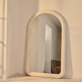 Obsidian - Full Length Arched Ivory Gloss Extra Large Mirror 200cm x 120cm