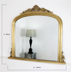 Mantle - Large Gold Ornate Overmantle Mirror 104cm x 96cm