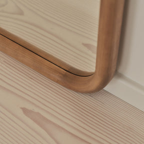 Amora - Large Full Length Rectangular Warm Wood Mirror 180cm x 90cm