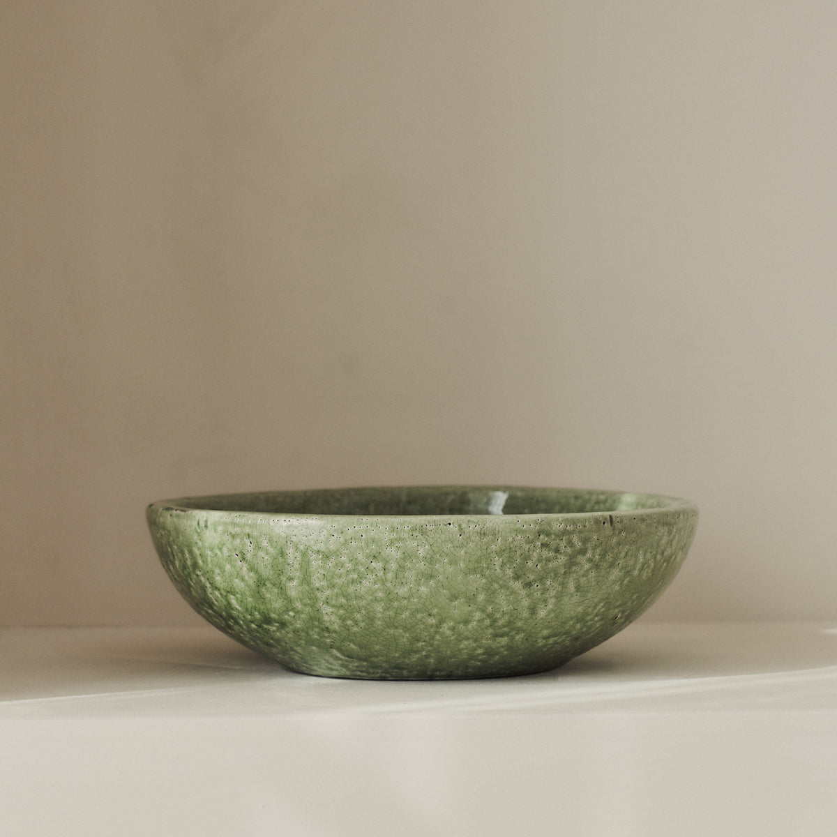 Portera - Jade Green Gloss Ceramic Decorative Bowl